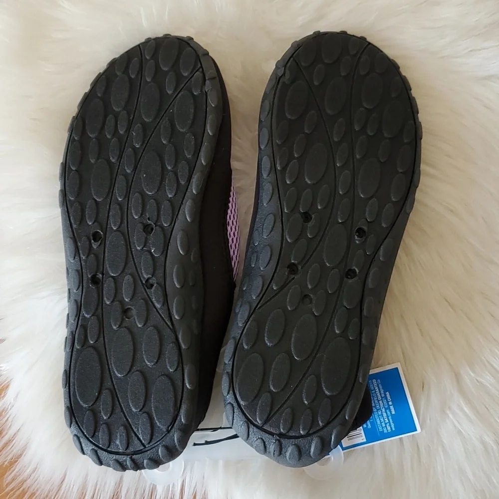 NWT West Loop girls purple black water shoes sz 4/5